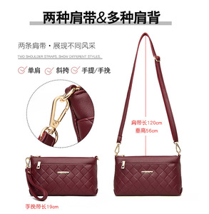 Women Branded Trend Hand Bag Female Causal Shoulder <b>Handbags</b> Embroidery Thread <b>Small</b> PU Leather Crossbody Bags - Product Image 2