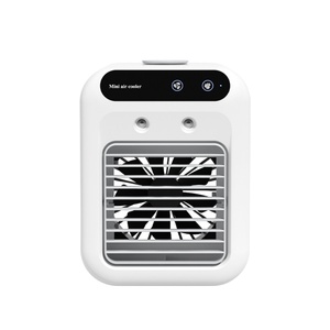 Ventilador de Escritorio Portátil sin Aspas con Alimentación USB, Dos Velocidades de Viento, Material Plástico, Funcionamiento en Inglés - Product Image 1