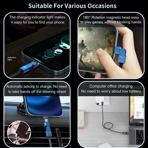 2m pd100w USB Loại <span class=keywords><strong>C</strong></span> <span class=keywords><strong>C</strong></span>áp từ tính 180 ° xoay <span class=keywords><strong>C</strong></span>áp sạ<span class=keywords><strong>c</strong></span> từ tính <span class=keywords><strong>c</strong></span>áp sạ<span class=keywords><strong>c</strong></span> điện thoại từ tính Dây sạ<span class=keywords><strong>c</strong></span> nhanh - Product Image 3