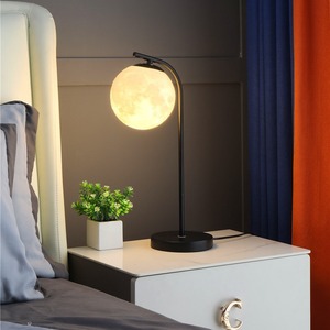 Modern Brass <b>Table</b> Lamp Minimalist Bedroom Bedside Desk Lamp Living Room Hotel Decor Lighting Fixtures - Product Image 1