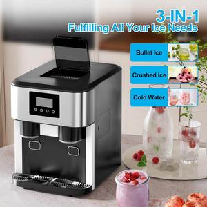 Nuevo Dispensador de Agua 3 en 1 sin Botella, Máquina de Hielo/Trituradora, 40lbs/24H, 1.8L, Cubos de Hielo en Forma de Bala, Eléctrico - Product Image 3