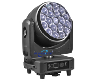 Projecteur LED Wash à tête mobile 19x40W Bee Eye Zoom avec anneau LED circulaire pour événements scéniques