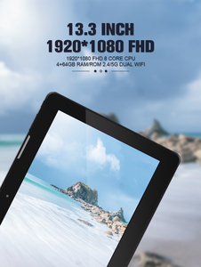 High End Tableta Android 13.3 Inch MTK8183 4Gb 64Gb Dual Camera Wifi Tablet Met Gps Fm Hd-mi Dual Usb-poort