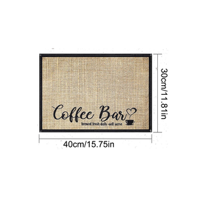 <span class=keywords><strong>Tapis</strong></span> absorbant <span class=keywords><strong>pour</strong></span> machine à café en lin 20x14 pouces <span class=keywords><strong>Tapis</strong></span> d'égouttage de table <span class=keywords><strong>pour</strong></span> lave-<span class=keywords><strong>vaisselle</strong></span> avec tasse de bar Séchage Accessoires de cuisine - Product Image 6