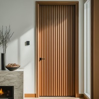 Portes intérieures en bois au design moderne, portes en bois massif pour résidences haut de gamme
