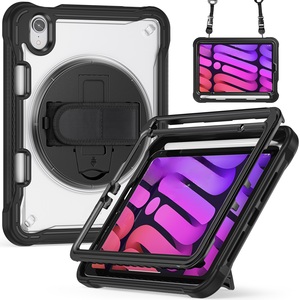 Étui de protection robuste pour tablette iPad Pro 13, résistant aux chocs, en PC et TPU, avec béquille rotative à 360°, 21x16x2.5cm - Product Image 3