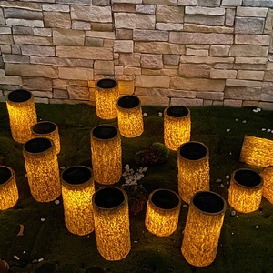 Vườn Nhân Tạo Gỗ Gốc Cây Đèn Hình Đèn Ngoài Trời Năng Lượng Mặt Trời Đèn Trang Trí - Product Image 3