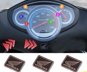 Autocollant de qualité adapté aux pièces de moto Wuyang <span class=keywords><strong>Honda</strong></span> <span class=keywords><strong>Joy</strong></span> WH100 Little Princess, emblème carré pour boîtier d'instrument - Product Image 1