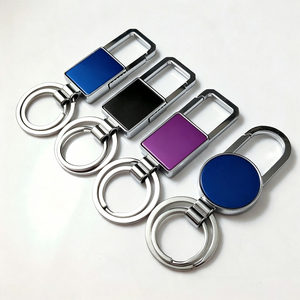 Llavero de Metal Rectangular Circular con Logotipo Grabado con Láser, Llavero Personalizado con Logotipo, Llavero Publicitario para Regalos, Adecuado para Recuerdos - Product Image 1
