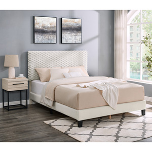 Findlay 2-Piece Bedroom <b>Set</b> Plush 3D Upholstered Bed With Nightstand Full Size - Product Image 2