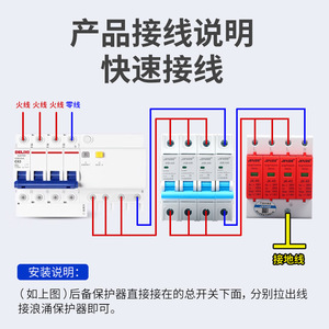 Parafoudre JKVIDQ SPD JKM-A40 40KA 2P Dispositif de protection contre la foudre - Product Image 4