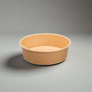 Tazón Redondo de Cartón Desechable con Logotipo Personalizado para Envasado de Alimentos, Uso para Ensaladas, Impresión en Lámina Dorada a Prueba de Fugas - Product Image 3