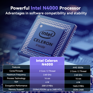 ราคาดีที่สุดสำหรับโน้ตบุ๊กบางเฉียบขนาด 14 นิ้ว Intel N4000 128GB Windows 10 สำหรับนักเรียน/นักศึกษา SSD+HDD หน้าจอ IPS ใหม่ - Product Image 2