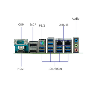 เมนบอร์ดอุตสาหกรรม JWIPC W580/Q570 14USB 2GbE 6COM 22 พอร์ต Gigabit Ethernet 4SATA รองรับการ์ดจอคู่ LGA1200 Xeon ATX - Product Image 2
