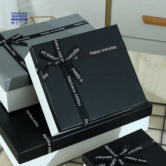 Luxury Custom Shape Corrugated Board Eco-friendly Recyclable Candle Gift Storage Box with Ribbon