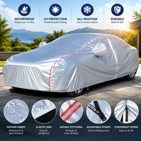 Housse de protection automobile universelle imperméable, résistante, respirante, anti-neige et anti-soleil