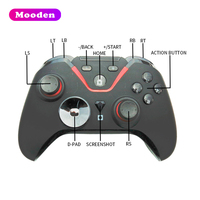 Manette de jeu sans fil multifonction HD-061 BT, joystick à double vibration, contrôleur de jeu six axes pour PS4 Switch PC Android TV