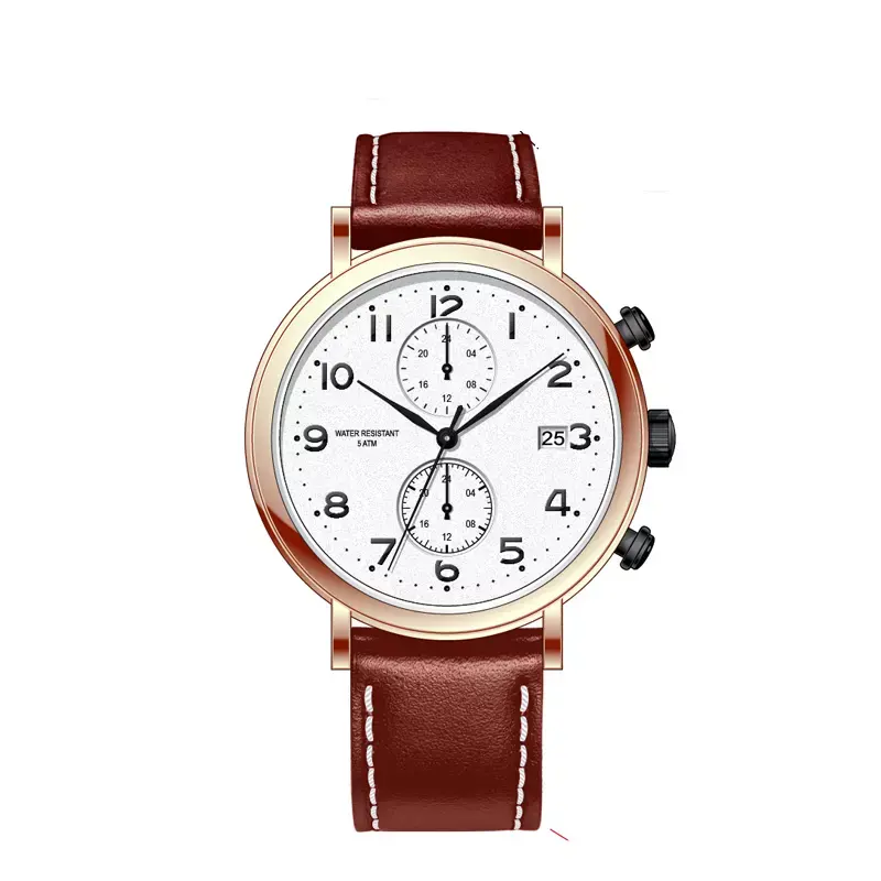 Customized fashion 3 ATM waterproof quartz wristwatches stainless steel wrist men watches
