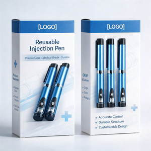 Metal Body Reusable Injection <b>Pen</b> 60IU <b>Refillable</b> Dose Adjustable Handheld Applicator <b>Pen</b> for Personal Skin Care and Home Use - Product Image 6