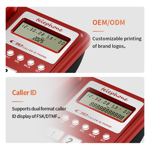 Téléphones fixes filaires à double interface sans batterie pour <span class=keywords><strong>téléphone</strong></span> de bureau d'affaires <span class=keywords><strong>Téléphone</strong></span> <span class=keywords><strong>fixe</strong></span> pour chambre d'hôtel FICAN8208 - Product Image 4