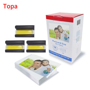 Papier photo brillant de haute qualité 4x6 pouces compatible avec <span class=keywords><strong>Canon</strong></span> <span class=keywords><strong>SELPHY</strong></span> CP1300 CP1500 CP1200 108 feuilles - Product Image 1