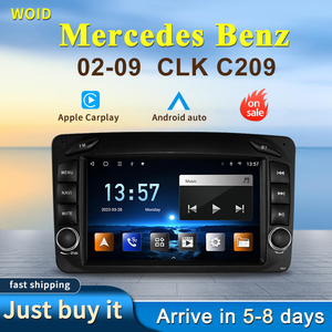 Lecteur DVD de voiture Android 11 HFMidia 7 pouces, navigation GPS 4G, Bluetooth, Carplay pour Mercedes Benz Clk W203 W209 C209, système multimédia - Product Image 2