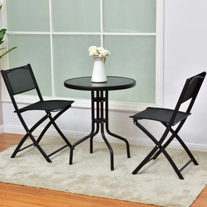 Juego de restaurante y balcón de Metal, conjunto de bistró, <span class=keywords><strong>muebles</strong></span> <span class=keywords><strong>para</strong></span> Patio pequeño, colorido, venta al por mayor - Product Image 6