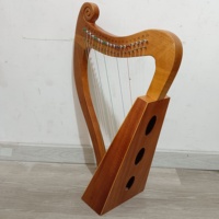 Harpe 19 cordes en bois massif, instrument de harpe lyre à levier antique pour débutant, vente en gros