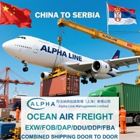 Transitaire aérien express porte à porte EXW FCA FOB DDP DAP FBA de Chine vers la Serbie Agent d'expédition aérienne Assurance Livraison
