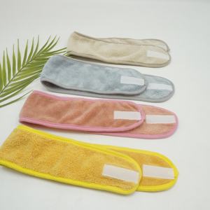 Bandeau facial jetable pour femme, <span class=keywords><strong>serviette</strong></span> de bain, bandeau extensible, bleu - Product Image 1