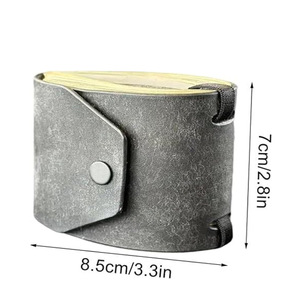 Cross-border PU leather magnetic lock cash holder, can hold 1-99 US dollar bills. - Product Image 5