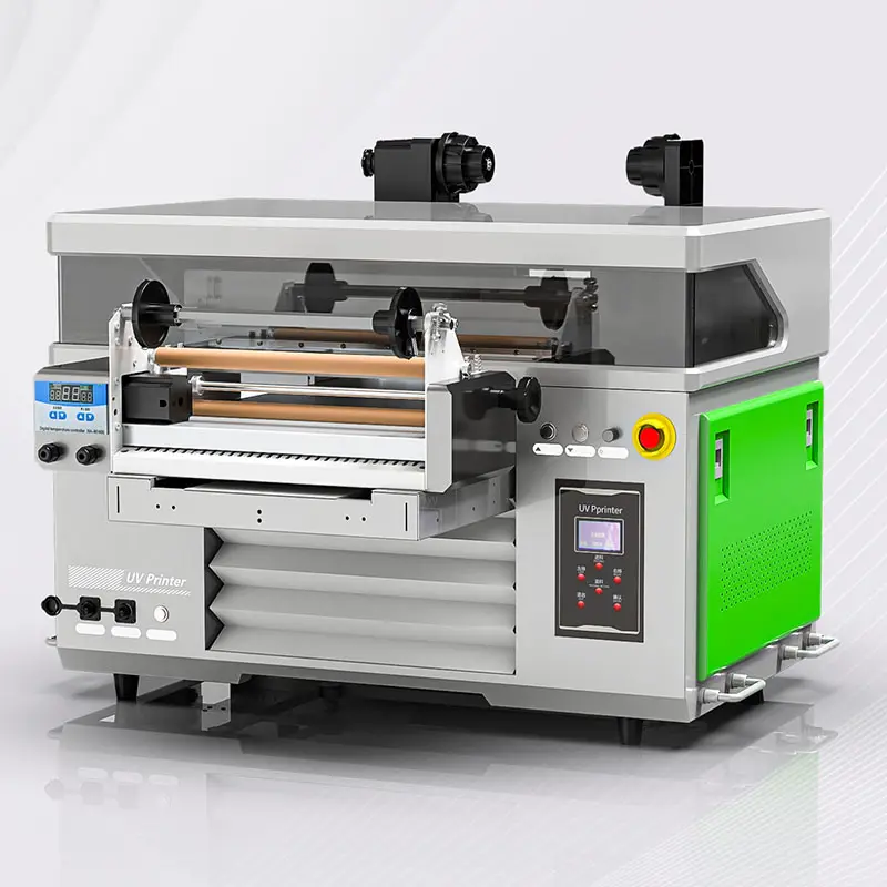 4060 A2 цифровой УФ Плоский Поворотный принтер интегрированный принтер для рулонного материала плоская поверхность УФ-принтеры