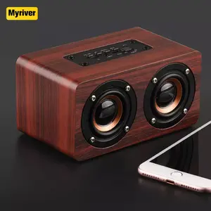 Manufacturer Promotion 3D Stereo New Design Professional Wooden Sound Box Wireless Speaker With Custom LOGO