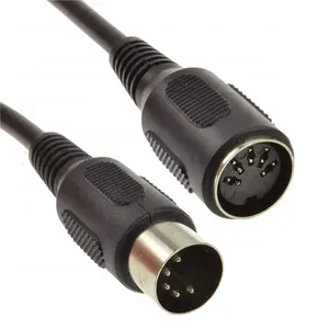 MIDI DIN 5Pin Male Ke 5pin DIN Kabel Audio Female untuk Electrophonic Bang & Olufsen, Naim, Quad. Sistem Stereo