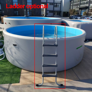 <span class=keywords><strong>Piscine</strong></span> gonflable portable <span class=keywords><strong>en</strong></span> PVC, technologie Drop Stitch, grande taille, ronde, avec ventilateur intégré, étanche et durable - Product Image 4