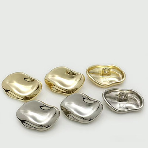 Mới Đến Không Thường Xuyên Nút Kẽm Hợp Kim Kim Loại Chân Nút Trang Trí Kim Loại Nút Cho Áo Khoác - Product Image 1