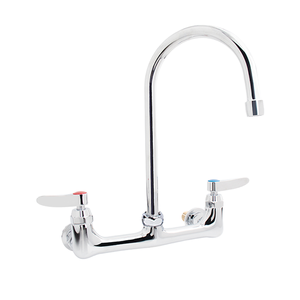 Robinet de cuisine en laiton chromé robuste à double levier, économiseur d'eau, bec rotatif à 360 degrés - Product Image 1