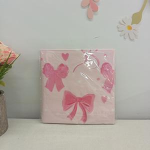 Juego de Platos, Vasos y Servilletas Desechables de Papel con Diseño de Nudo Rosa DAMAI para Fiestas de Cumpleaños, Artículos para Fiestas de Niñas - Product Image 5