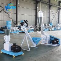 Machine flottante de fabrication de granulés d'aliments pour animaux, mini bovins, poulets, poissons et chats pour l'alimentation du bétail