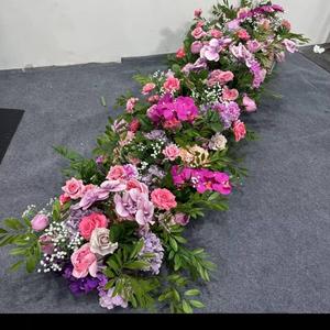 Customized Full-color Simulation <strong>Long</strong> <strong>Table</strong> Flower Trailing Waterfall Floral Arrangement Wedding Banquet Flower <strong>Runner</strong> - Product Image 2