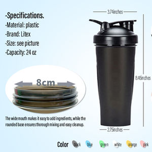Bouteille shaker de protéines en acier inoxydable de couleur <span class=keywords><strong>dégradée</strong></span> Nouveau design Tasse de shaker de sport isolée sous vide avec <span class=keywords><strong>boule</strong></span> mélangeuse - Product Image 3
