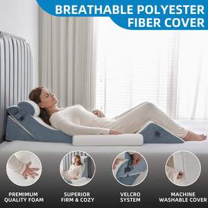Wedge Portable Relax Lecture Oreiller <span class=keywords><strong>Lombaire</strong></span> <span class=keywords><strong>Dos</strong></span> Lit Les Positions D'oreiller Wedge Ensemble Médical Pour Le Jeu Dormir Après La Chirurgie - Product Image 2
