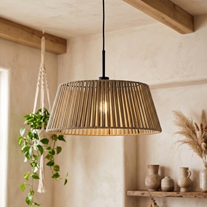Großhandel Seilgewebte Pendelleuchte Nordisch <span class=keywords><strong>Boho</strong></span> E27 Hängelampe Kücheninsel Esszimmer Deko Deckenpendelleuchte - Product Image 2