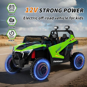 Meilleur Prix Voiture Électrique pour Enfants UTV 12V 2 Places, Fonctionnant sur Batterie avec MP3, Télécommande RC, et 4 Roues Motrices, Jouet de Conduite Amusant pour Enfants - Product Image 2
