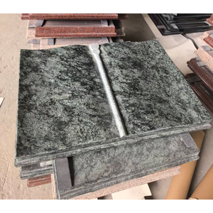 Pierre tombale en granit personnalisée, monument commémoratif en forme de livre, dalle funéraire avec design américain moderne pour marqueur de sépulture de cimetière - Product Image 3