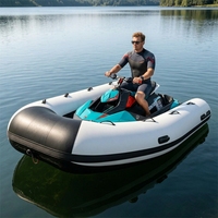 Bateau pneumatique motorisé de qualité supérieure pour jet ski, stable, léger, en PVC, pour le surf et la dérive, durable, à vendre