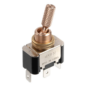 Daier KN3A-102P Medium Black Copper 2-Way On-On SPDT Toggle <strong>Switch</strong> 20A 12V 12mm 3P Customizable - Product Image 4
