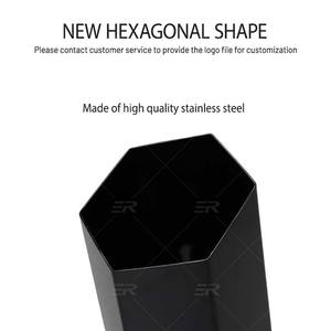 Puntas de escape de silenciador de acero inoxidable con forma hexagonal personalizada de fábrica - Product Image 2