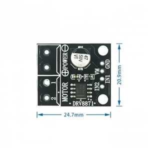 DRV8871 บอร์ดแยกส่วนไดรเวอร์มอเตอร์กระแสตรงแบบ H-Bridge พร้อมวงจรรวม รับประกัน 365 วัน - Product Image 2