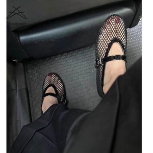Nuove <span class=keywords><strong>Ballerine</strong></span> in Rete per Donne e Ragazze, Scarpe Comode con <span class=keywords><strong>Cinturino</strong></span> a Fibbia, Sandali Mary Jane Piatti - Product Image 4